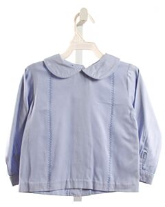 LITTLE ENGLISH  BLUE   EMBROIDERED DRESS SHIRT