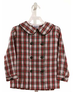 BAILEY BOYS  RED  PLAID  DRESS SHIRT