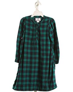 PETITE PLUME  GREEN FLANNEL PLAID  LOUNGEWEAR