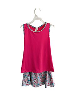 SET BY LULLABY SET  HOT PINK  FLORAL  2-PIECE OUTFIT