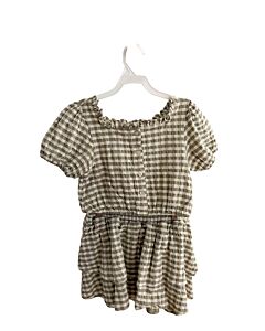 RYLEE & CRU  LT GREEN  GINGHAM SMOCKED 2-PIECE OUTFIT