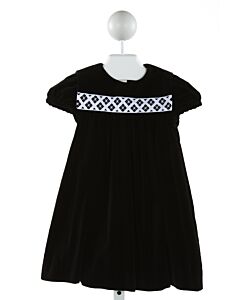 BAILEY BOYS  BLACK VELVET  EMBROIDERED DRESS 