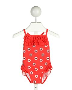 RACHEL RILEY  RED  POLKA DOT  1-PIECE SWIMSUIT WITH RUFFLE