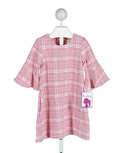 GABBY  PINK  WINDOWPANE  DRESS 