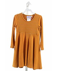 SEREDDIPITY  YELLOW KNIT STRIPED  DRESS 