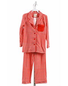 CHARMING MARY  RED  GINGHAM  LOUNGEWEAR 