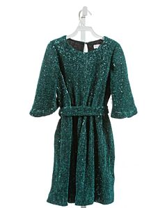 GABBY  GREEN   SEQUINED PARTY DRESS 