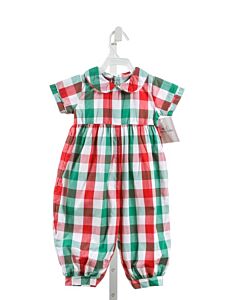 JAMES & LOTTIE  RED  PLAID  LONGALL/ROMPER 