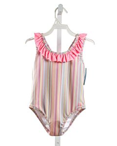 SET BY LULLABY SET  MULTI-COLOR  STRIPED  1-PIECE SWIMSUIT WITH RUFFLE