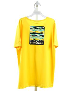 BLUE QUAIL  BRIGHT YELLOW  PRINTED DESIGN PERFORMANCE T-SHIRT