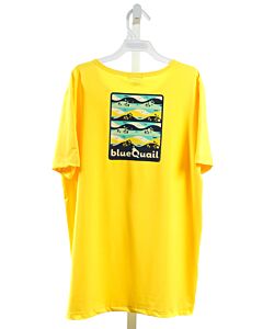 BLUE QUAIL  BRIGHT YELLOW  PRINTED DESIGN PERFORMANCE T-SHIRT