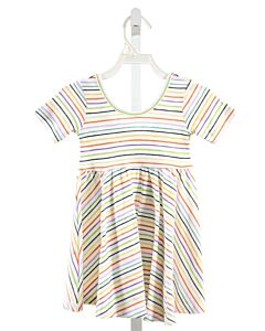 NOLA TAWK  MULTI-COLOR  STRIPED  KNIT DRESS