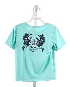 BLUE QUAIL  AQUA   PRINTED DESIGN PERFORMANCE T-SHIRT