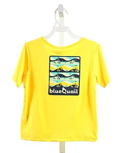 BLUE QUAIL  YELLOW   PRINTED DESIGN PERFORMANCE T-SHIRT