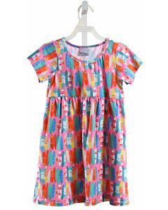 FLAP HAPPY  MULTI-COLOR   PRINTED DESIGN DRESS