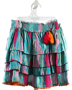 BRITON COURT  BLUE    SKIRT WITH PICOT STITCHING