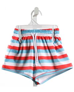 JAMES & LOTTIE  MULTI-COLOR  STRIPED  SWIM TRUNKS