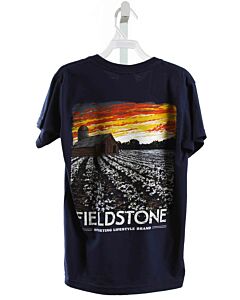 FIELDSTONE  NAVY   PRINTED DESIGN T-SHIRT