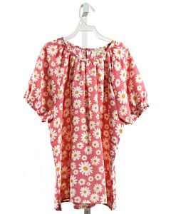 HAYDEN GIRLS  PINK  FLORAL  SHIRT-SS