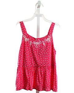 JOYOUS AND FREE  HOT PINK  POLKA DOT  SLEEVELESS SHIRT