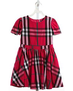 DUFFIELD LANE  HOT PINK  PLAID  DRESS