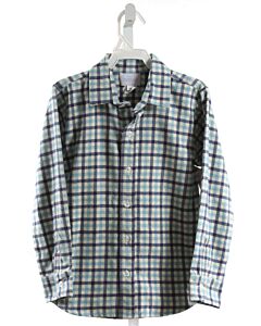 JAMES & LOTTIE  BLUE  PLAID  DRESS SHIRT