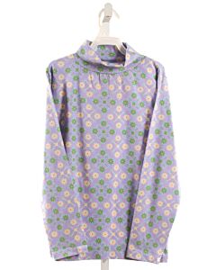 BISBY BY LITTLE ENGLISH  PURPLE   PRINTED DESIGN KNIT LS SHIRT