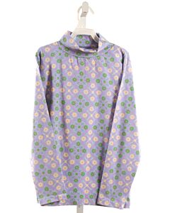 BISBY BY LITTLE ENGLISH  PURPLE   PRINTED DESIGN KNIT LS SHIRT