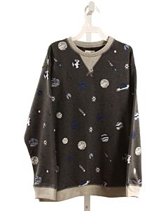 HATLEY  GRAY   PRINTED DESIGN PULLOVER