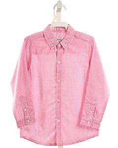 ISHTEX  PINK  GINGHAM  DRESS SHIRT