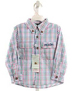 PRODOH  PINK  PLAID  DRESS SHIRT