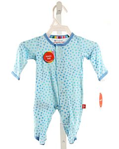 MAGNETIC ME  BLUE KNIT POLKA DOT PRINTED DESIGN LAYETTE