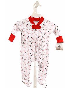 MAGNOLIA BABY  RED KNIT  PRINTED DESIGN LAYETTE