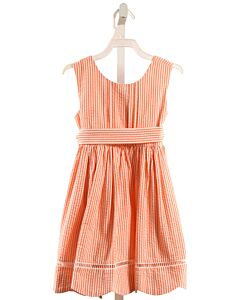 BROWN BOWEN & CO  ORANGE SEERSUCKER   DRESS