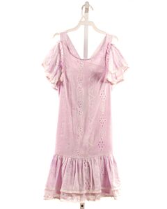 SARA SARA  LAVENDER EYELET   DRESS