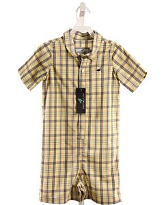 PROPERLY TIED  YELLOW  PLAID  SHORTALL