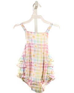 ANGEL DEAR  MULTI-COLOR  PLAID  BUBBLE WITH RUFFLE