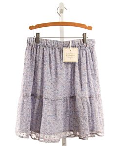 CREAMIE  LT BLUE  FLORAL  SKIRT