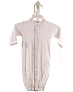 BABY BLISS  GRAY  POLKA DOT  LAYETTE WITH PICOT STITCHING