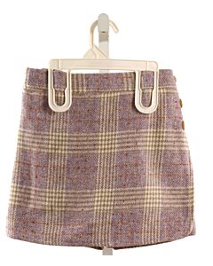 BISBY BY LITTLE ENGLISH  PURPLE  PLAID  SKORT