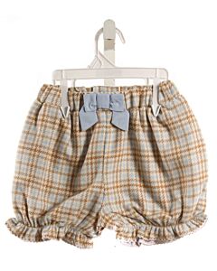 THE BEAUFORT BONNET COMPANY  BROWN  HOUNDSTOOTH  SHORTS WITH BOW