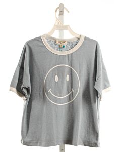 HAYDEN GIRLS  LT BLUE   PRINTED DESIGN T-SHIRT