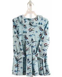 RACHEL RILEY  AQUA  PRINT  KNIT DRESS