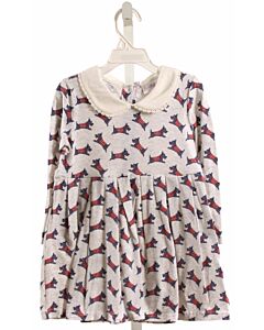 RACHEL RILEY  BLUE  PRINT  KNIT DRESS
