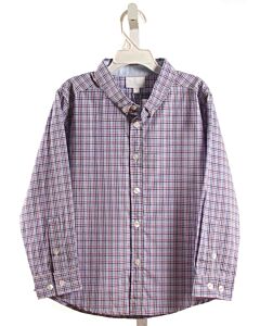 LITTLE ENGLISH  BLUE  PLAID  DRESS SHIRT