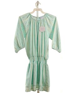 PLEAT.  MINT   SMOCKED DRESS