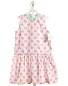 MINT MAGNOLIA  LT PINK  PRINT  DRESS
