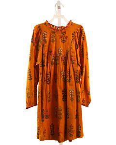 PINK CHICKEN  ORANGE  FLORAL  DRESS