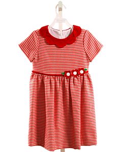 FLORENCE EISEMAN  RED  HOUNDSTOOTH  DRESS