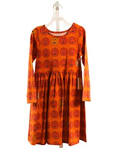 PINK CHICKEN  ORANGE    KNIT DRESS